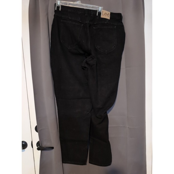 Lee Black High Waisted Straight Leg Jeans, Women's Size 18, Lower On The Waist‎ - Picture 2 of 7